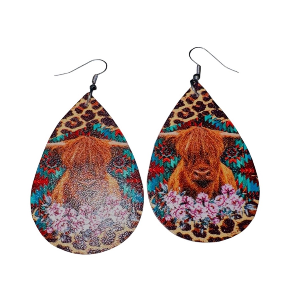 🆕 Highlander cow earrings